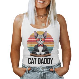 Daddy Sphynx Cat Dad Father Day For From Wife Women Tank Top - Monsterry UK