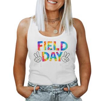 Field Day Red Team Peace Hand Tie Dye Kid Women Tank Top - Thegiftio UK