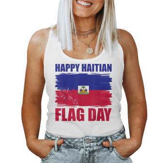 Fireworks Happy Haitian Flag Day Haiti Pride Kids Women Tank Top | Mazezy