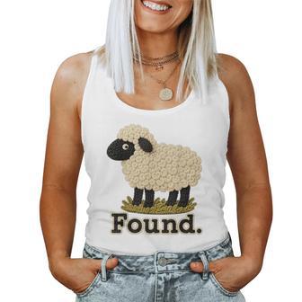 Found Sheep Psalm 23 Christian Faith Women Tank Top - Thegiftio UK