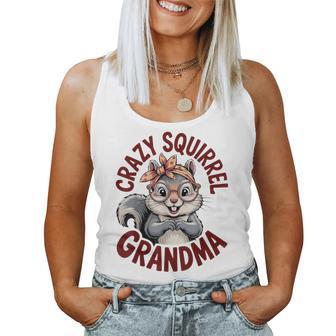Squirrel Grandma Cute Animal Grandma Women Tank Top - Thegiftio UK