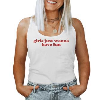 Girls Just Wanna Have Fun Y2k Aesthetic Canotta da donna - Novitaregali