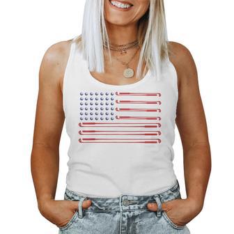 Gofl Usa Flag Golf Player Golf Clubs & Golf Balls Woman Women Tank Top - Thegiftio UK
