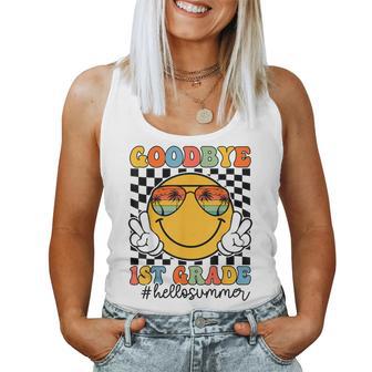 Goodbye 1St Grade Hello Summer 2025 First Grade Graduation Women Tank Top - Thegiftio UK