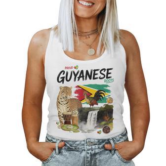 Guyanese Roots Outfit Idea For & Guyana Flag Women Tank Top - Thegiftio UK