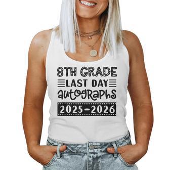 Last Day Of School 8Th Grade Sign My Eighth Graders Women Tank Top - Thegiftio UK