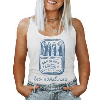 Les Sardines Tinned Fish Retro For Women Women Tank Top - Monsterry