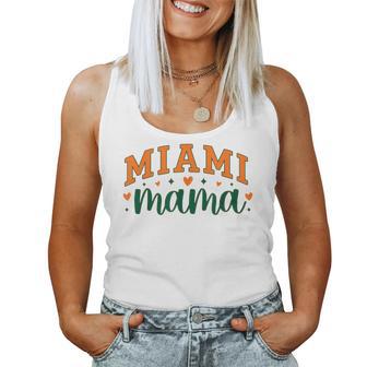 Miami Mama Proud Mom Retro Varsity Letter Women Tank Top - Thegiftio