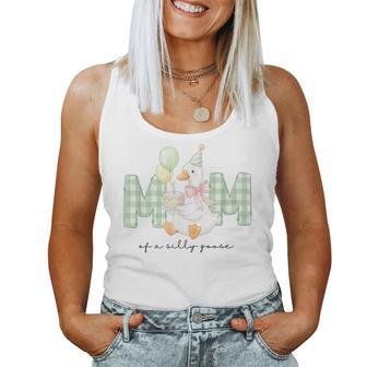 Mom Of The Silly Goose Birthday Matching Family Outfit Women Tank Top - Monsterry