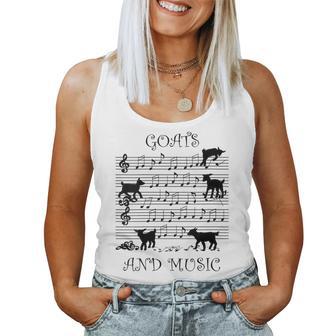 Musique Et Chèvres Musicien Notes De Musique Débardeur pour femme - Cadeauxyz