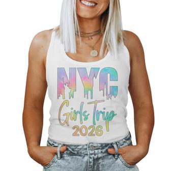 Nyc Girls Trip 2026 New York City Birthday Bachelorette Women Tank Top - Thegiftio UK