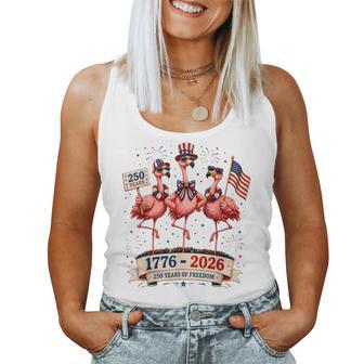 Patriotic Flamingo 250 Years American Spirit Women Tank Top - Thegiftio UK
