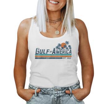 Retro Gulf Of America Est 2025 Usa Women Women Tank Top | Mazezy