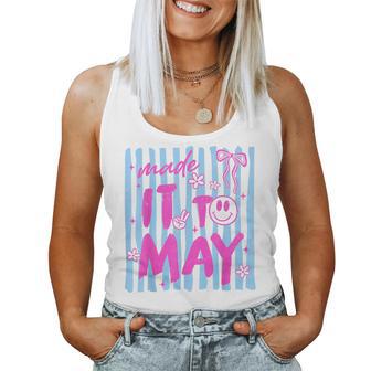 Retro Stripes Last Day Of School Teacher Made It To May Women Tank Top | Mazezy