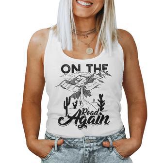 On The Road Again Longs Trajets Et Musique De Campagne Débardeur pour femme - Cadeauxyz