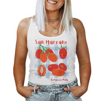 San Marzano Campania Italia Italia Tomate Chicaerano Camiseta sin mangas para mujer - Regaloses