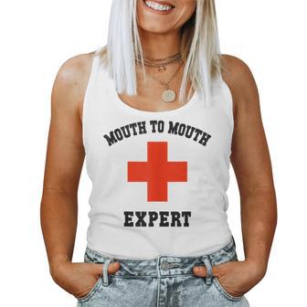 Sarcastic Mouth To Expert Lifeguards Specialist Beach Patrol Women Tank Top - Thegiftio UK