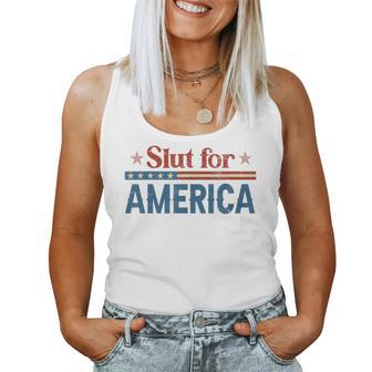 Slut For America 4Th Of July For Women Women Tank Top - Monsterry DE