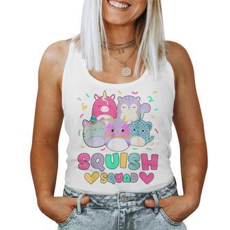 Squish Squad Birthday For Girls Kids Women Tank Top - Monsterry UK
