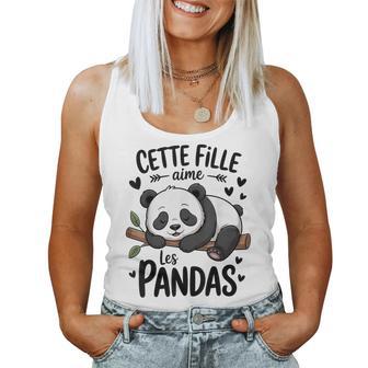 T Panda Motif Rigolo Ado Fille Aime Les Pandas Débardeur pour femme - Cadeauxyz
