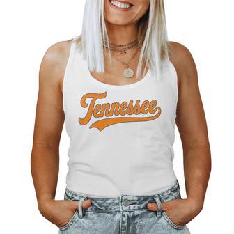 Tennessee Vintage Orange Tennessee Retro Orange Women Tank Top - Thegiftio UK