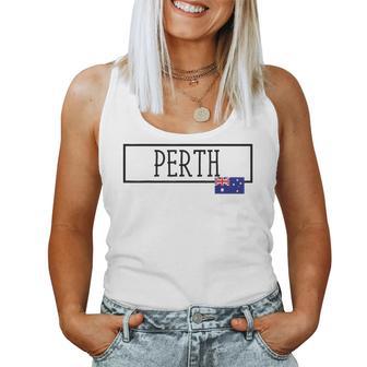 パース オーストラリア カントリーシティ オーストラリア 楽しい 女性 男性 パース レディースタンクトップ - Kawaiitshirt
