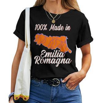100 Made In Emilia Romagna Italia Cento Per Cento Maglietta da donna - Novitaregali