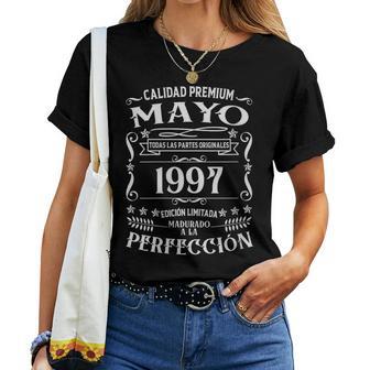 29 Cumpleaños Nacido En Mayo De 1997Intage 29 Años Cuello Camiseta de mujer - Regaloses