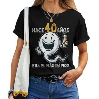 40 Cumpleaños Hombre 40 Años 1984 Decoración Divertido In Mangas Camiseta de mujer - Regaloses