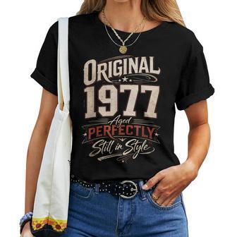 49 Cumpleaños Hombre Y Regalointage Año 1977 Camiseta de mujer - Regaloses