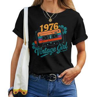 50 Ans Anniversaire Humourintage 1976 Retro 50 T-shirt femme - Cadeauxyz