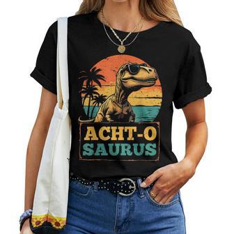 8 Geburtstag Dinosaurier 8 Jahre Jungs Mädchen Dino T-shirt Frauen - Seseable