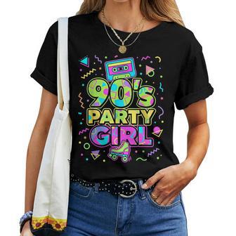 90S Party Girl Damen Outfit 90Er Jahre T-shirt Frauen - Seseable