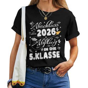 Abschluss Grundschule 2026 Einschulung 5Klasse Mädchen T-shirt Frauen - Seseable