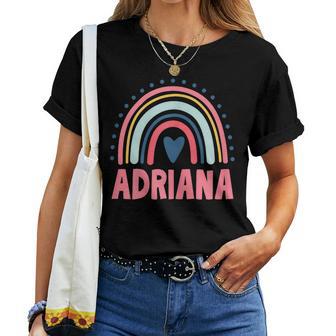 Adriana Nombre Personalizado Myth Legend Rosa Fiesta De Cumpleaños Camiseta de mujer - Regaloses