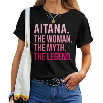 Aitana La El Mito La Leyenda Divertido Día Deanalentín Camiseta de mujer - Regaloses