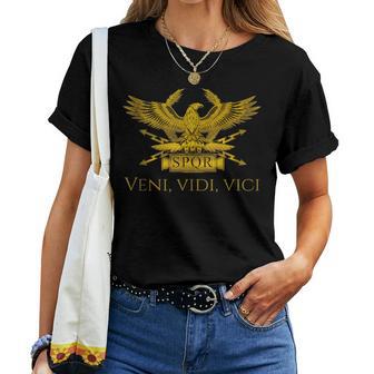 Ancient Roman Legion Eagle Julius Caesar -Eniidiici In Mangas Camiseta de mujer - Regaloses