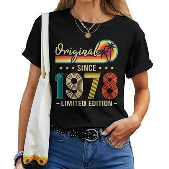 Anniversaire Drôleintage Édition Limitéeintage 1978 T-shirt femme - Cadeauxyz