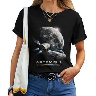 Artemis 2026 Missione Di Lancio Di Razziulla Luna Artemis 2 Maglietta da donna - Novitaregali