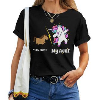 Your Aunt My Aunt Dabbing Unicorn Maglietta da donna - Novitaregali
