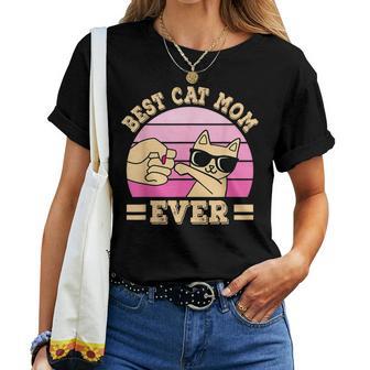 Best Cat Mom Ever Beste Katzenmama Katze Mama Damen T-shirt Frauen - Seseable