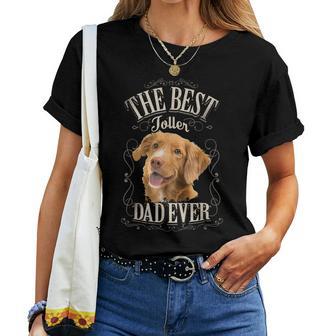 Best Toller Dad Ever Novacotia Duck Tolling Retriever Cane Maglietta da donna - Novitaregali