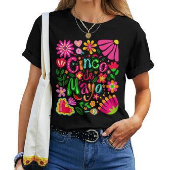Boho Floral Cinco De Mayo Mexican Party Women Women T-shirt | Mazezy