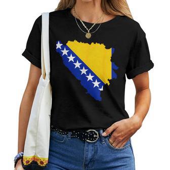 Bosnien Flagge Bosnische Farbenarajevo Frauen Männer Bih T-shirt Frauen - Seseable