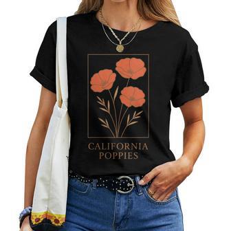 Botaniqueintage De Pavot De Californie T-shirt femme - Cadeauxyz