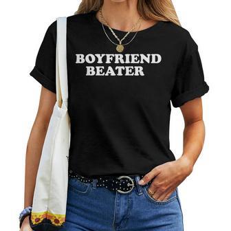 Boyfriend Beater Lustige Freundin Humor Retro Groovy T-shirt Frauen - Seseable