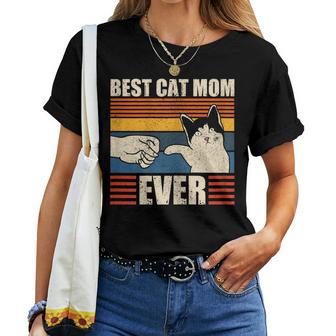 Cadeau Humoristique Pour Maman À Chat Best Cat Mom Ever T-shirt femme - Cadeauxyz
