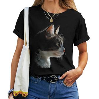 Chat Animal Illustration Graphique Chat T-shirt femme - Cadeauxyz