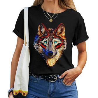 Chemise Pour Homme Et Motif Loup Indien T-shirt femme - Cadeauxyz