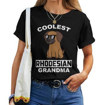 Coolest Rhodesian Ridgeback Grandma Cane Maglietta da donna - Novitaregali